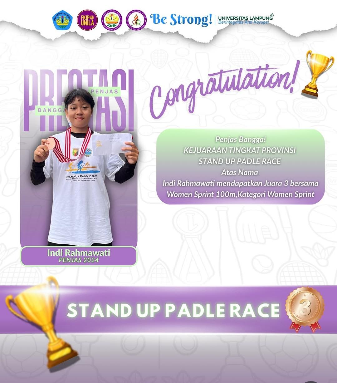 Foto prestasi KEJUARAAN TINGKAT PROVINSI STAND UP PADLE RACE