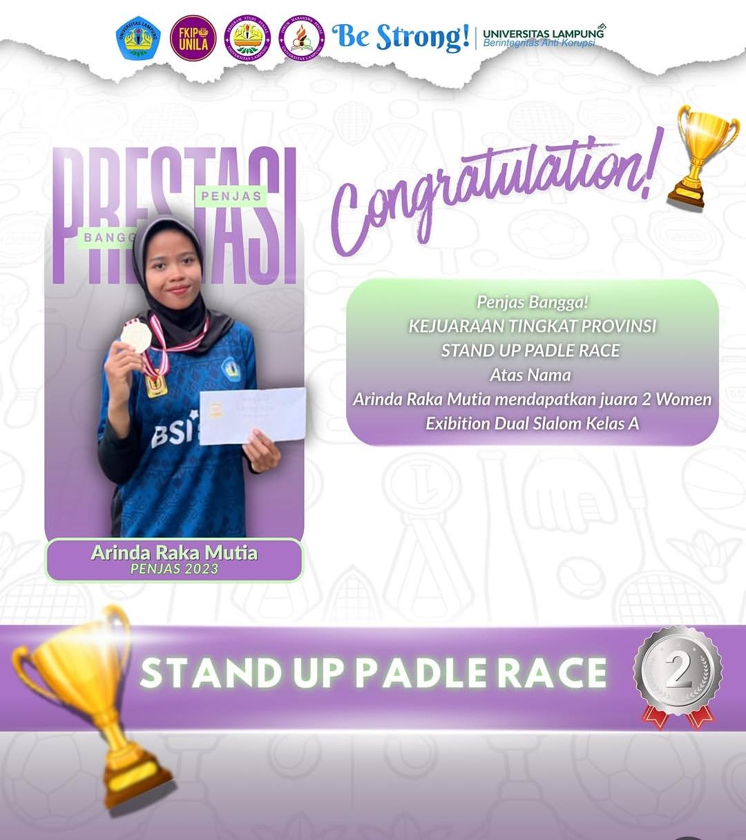 Foto prestasi KEJUARAAN  TINGKAT PROVINSI STAND UP PADLE RACE